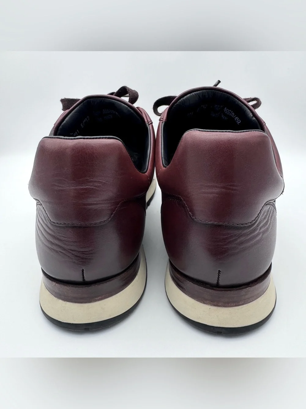 Bally Assio Brown Calfskin Leather Sneakers Men 12 Retro Running Luxury Shoes